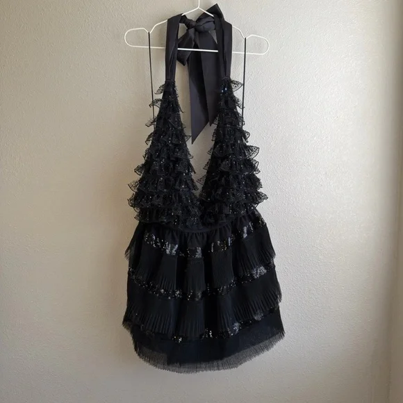 LOVESHACKFANCY Callaia Dress in Black - Picture 5 of 13